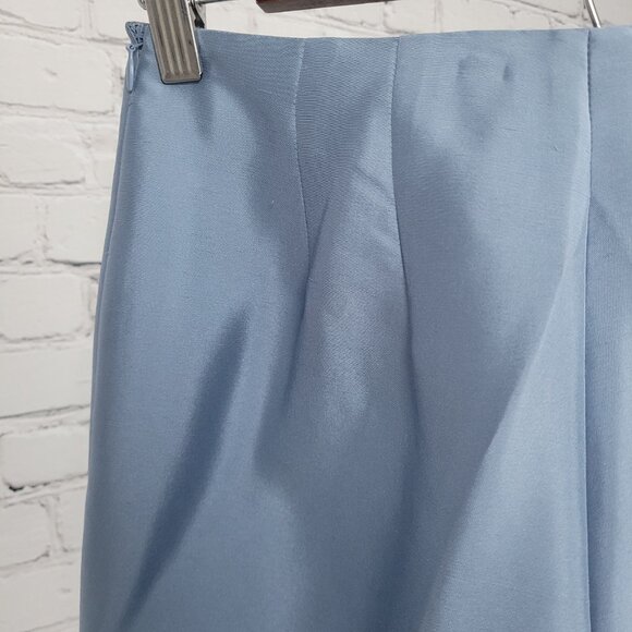 NWD Ann Taylor Blue Silk Sequin Bead Embellished Lined Pants Size 2 (26x28.5) - Picture 12 of 16